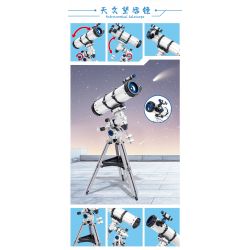 ZHEGAO 01017 01050 non  KÍNH THIÊN VĂN bộ đồ chơi xếp lắp ráp ghép mô hình AEROSPACE 751 khối