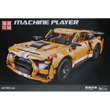 XINGYA PREMIUM 67022 non  XE ĐẦU KÉO FORD MUSTANG GT500 bộ đồ chơi xếp lắp ráp ghép mô hình MACHINE PLAYER