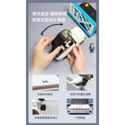 PANTASY 11001 non  MẪU XE XIAOPENG G3I bộ đồ chơi xếp lắp ráp ghép mô hình Speed Champions Racing Cars XPENG G3I Đua Xe Công Thức 617 khối