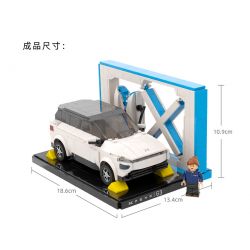 PANTASY 11001 non  MẪU XE XIAOPENG G3I bộ đồ chơi xếp lắp ráp ghép mô hình Speed Champions Racing Cars XPENG G3I Đua Xe Công Thức 617 khối