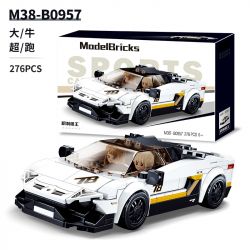 SLUBAN M38-B0957 B0957 0957 M38B0957 38-B0957 non  LAMBORGINI AVENTADOR 1:26 tỷ lệ 1:26 bộ đồ chơi xếp lắp ráp ghép mô hình Speed Champions Racing Cars LAMBORGHINI AVENTADOR Đua Xe Công Thức 276 khối