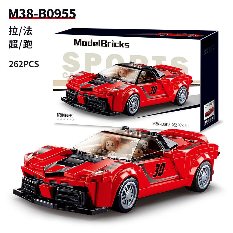 SLUBAN M38-B0955 B0955 0955 M38B0955 38-B0955 non  FERRARI LAFERRARI 1:26 tỷ lệ 1:26 bộ đồ chơi xếp lắp ráp ghép mô hình Speed Champions Racing Cars Đua Xe Công Thức 262 khối