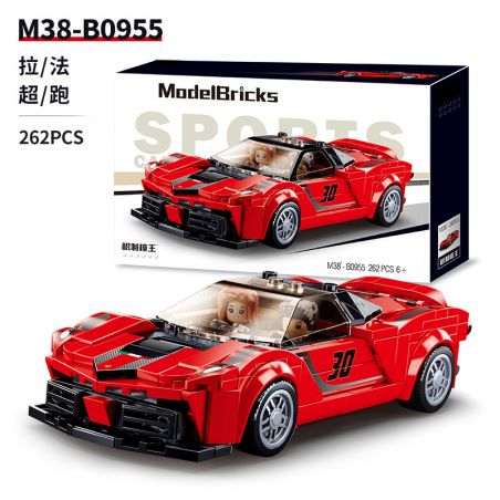 SLUBAN M38-B0955 B0955 0955 M38B0955 38-B0955 non  FERRARI LAFERRARI 1:26 tỷ lệ 1:26 bộ đồ chơi xếp lắp ráp ghép mô hình Speed Champions Racing Cars Đua Xe Công Thức 262 khối
