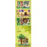 MOYU BLOCK MY92015 92015 non  NGÔI NHÀ TRÊN CÂY YÊU TINH bộ đồ chơi xếp lắp ráp ghép mô hình Modular Buildings ELF TREE HOUSE Mô Hình Nhà Cửa 3308 khối