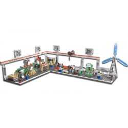 QIZHILE 80007 non  MÔ HÌNH THỜI ĐẠI CÔNG NGHIỆP 4 bộ đồ chơi xếp lắp ráp ghép mô hình INDUSTRIAL 732 khối