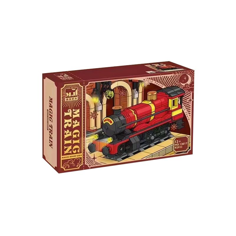 BEAUTY AND 13107 non  CHUYẾN TÀU MA THUẬT bộ đồ chơi xếp lắp ráp ghép mô hình MAGIC TRAIN 929 khối