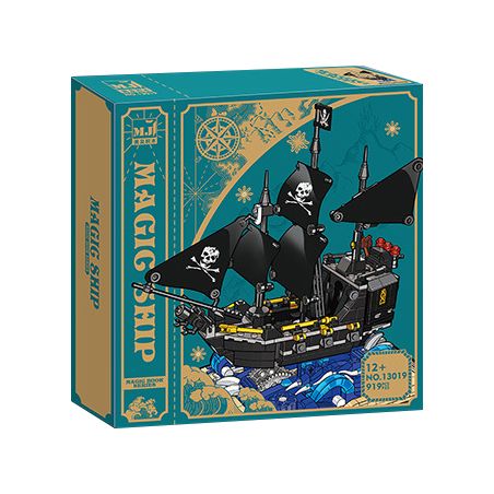 BEAUTY AND 13019 non  NGỌC TRAI ĐEN bộ đồ chơi xếp lắp ráp ghép mô hình ADYENTURE SHIP 919 khối