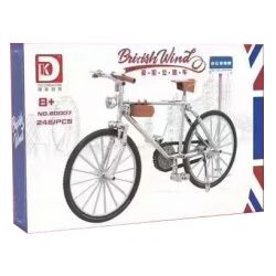 DK 80007 non  NGƯỜI ANH ĐƯỜNG XE ĐẠP tỷ lệ 1:5 bộ đồ chơi xếp lắp ráp ghép mô hình  BRITISH WIND Kỹ Thuật Công Nghệ Cao Mô Hình Phương Tiện 280 khối