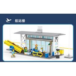 Kazi KY83028 83028 non  SÂN BAY WINGS OF LIGHT bộ đồ chơi xếp lắp ráp ghép mô hình City WINGS OF LIGHT AIRPORT Thành Phố 1003 khối