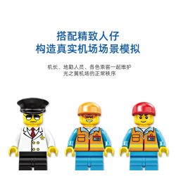 Kazi KY83028 83028 non  SÂN BAY WINGS OF LIGHT bộ đồ chơi xếp lắp ráp ghép mô hình City WINGS OF LIGHT AIRPORT Thành Phố 1003 khối