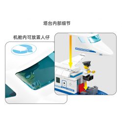 Kazi KY83028 83028 non  SÂN BAY WINGS OF LIGHT bộ đồ chơi xếp lắp ráp ghép mô hình City WINGS OF LIGHT AIRPORT Thành Phố 1003 khối