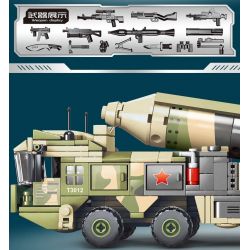 GAOMISI T3012 3012 non  XE TÊN LỬA ĐẠN ĐẠO DONGFENG 41 bộ đồ chơi xếp lắp ráp ghép mô hình Flourishing Age Strengthen The Army TANK & MILITARY 678 khối