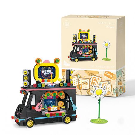 WEIGHT 2045 non  CHÀO MỌI NGƯỜI bộ đồ chơi xếp lắp ráp ghép mô hình FAIRY TALE TOWN 479 khối