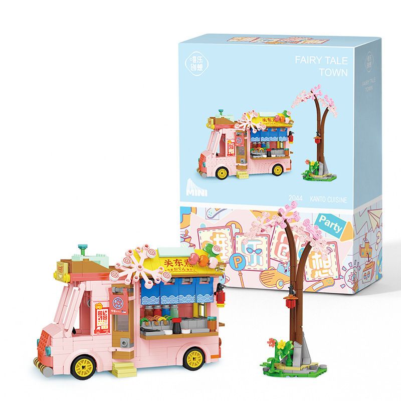 WEIGHT 2044 non  CỬA HÀNG KANTO bộ đồ chơi xếp lắp ráp ghép mô hình FAIRY TALE TOWN 473 khối