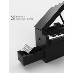 W23 non  HỘP CÂU ĐỐ CƠ CHẾ ĐÀN PIANO bộ đồ chơi xếp lắp ráp ghép mô hình Creator PUZZLE DECRYPT BOX Sáng Tạo