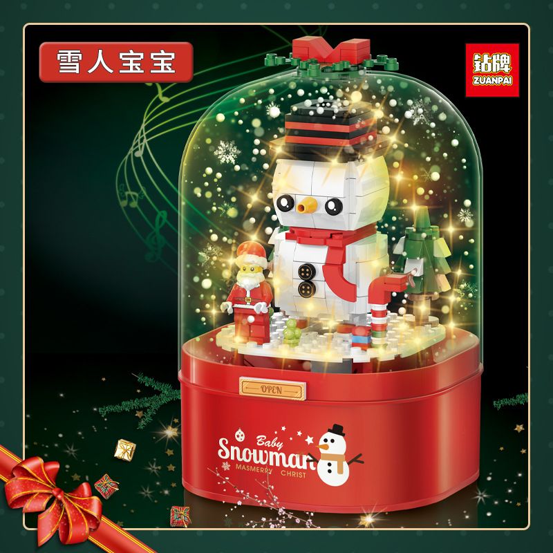 ZUANPAI Z001 non  NGƯỜI TUYẾT BÉ bộ đồ chơi xếp lắp ráp ghép mô hình Christmas SNOWMAN Giáng Sinh