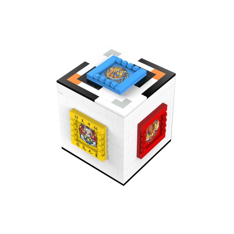 W31 non  HỘP NGŨ HÀNH LỚN bộ đồ chơi xếp lắp ráp ghép mô hình Creator PUZZLE FIVE ELEMENTS BOX Sáng Tạo 306 khối