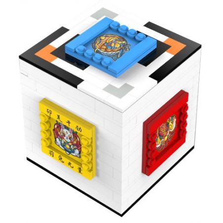 W31 non  HỘP NGŨ HÀNH LỚN bộ đồ chơi xếp lắp ráp ghép mô hình Creator PUZZLE FIVE ELEMENTS BOX Sáng Tạo 306 khối