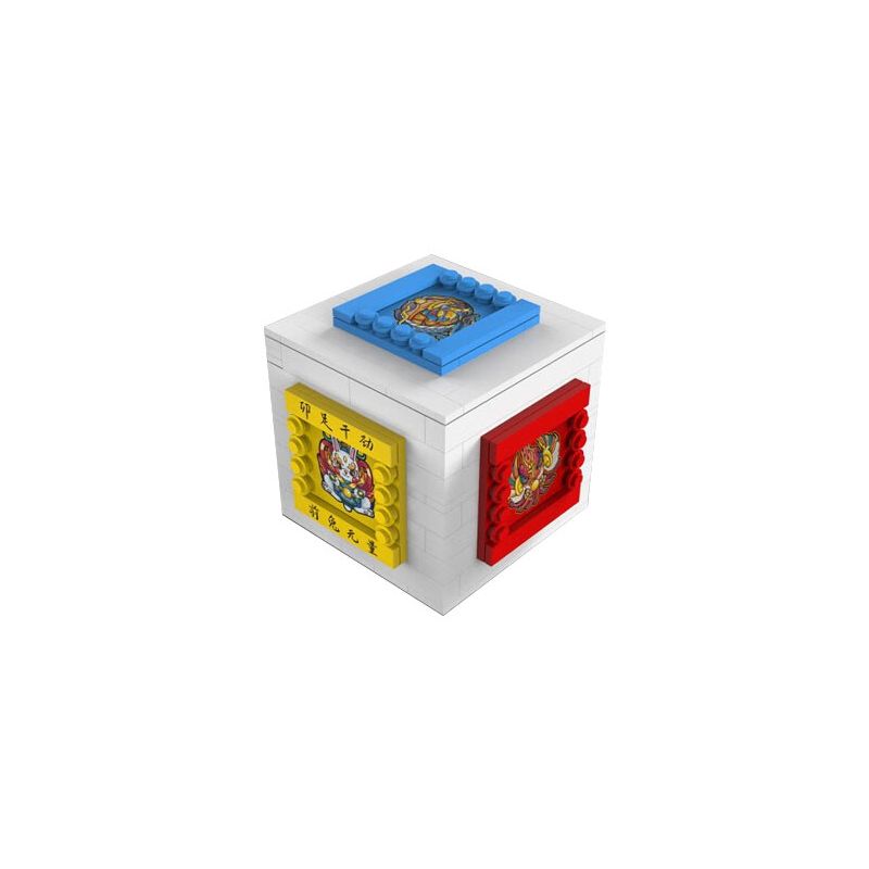 W30 non  HỘP NGŨ HÀNH bộ đồ chơi xếp lắp ráp ghép mô hình Creator PUZZLE FIVE ELEMENTS BOX Sáng Tạo 235 khối