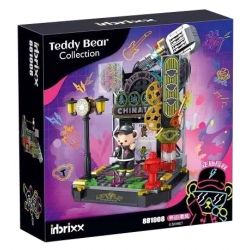 INBRIXX 881008 non  PHONG CÁCH HỒNG KÔNG HOÀI CỔ bộ đồ chơi xếp lắp ráp ghép mô hình TEDDY BEAR