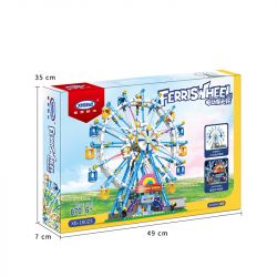 XINGBAO XB-18023 18023 XB18023 non  BÁNH XE ĐU QUAY HẠNH PHÚC bộ đồ chơi xếp lắp ráp ghép mô hình  ELECTRIC FERRIS WHEEL Kỹ Thuật Công Nghệ Cao Mô Hình Phương Tiện 870 khối
