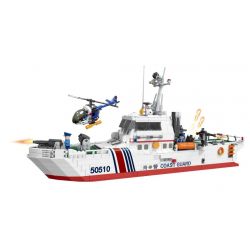 WOMA C0134 0134 non  ĐỘI THỰC THI PHÁP LUẬT HÀNG HẢI TÀU CẢNH SÁT BIỂN bộ đồ chơi xếp lắp ráp ghép mô hình City COAST GUARD Thành Phố 1213 khối