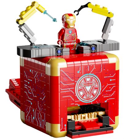 LW 2075 non  HỘP THÉP bộ đồ chơi xếp lắp ráp ghép mô hình Marvel Super Heroes IRON BOX Siêu Anh Hùng Marvel 503 khối