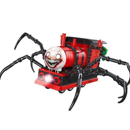 拓乐 L8001 8001 non  ĐOÀN TÀU CHARLES LÙI TOA bộ đồ chơi xếp lắp ráp ghép mô hình Mini Racing Pacemaker SPIDER MONSTER TRAIN CHARLES Đua Xe Mini 649 khối