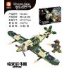 FORANGE FC4103 4103 non  NGỌN LỬA bộ đồ chơi xếp lắp ráp ghép mô hình OVERLORD WEAPON SPITFIRE 331 khối