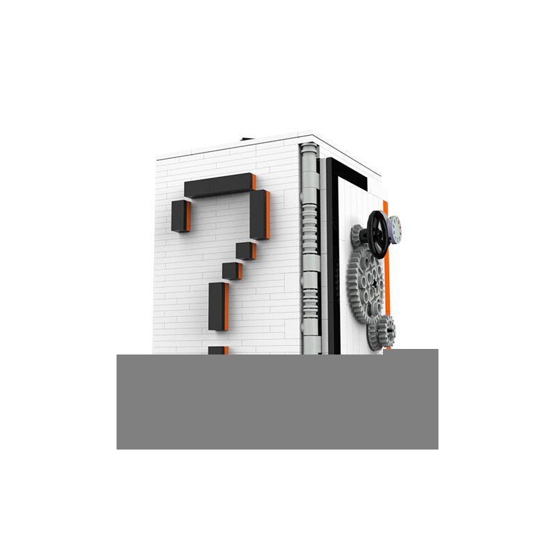 W52 non  MA THUẬT AN TOÀN bộ đồ chơi xếp lắp ráp ghép mô hình Creator PUZZLE DECRYPT BOX Sáng Tạo