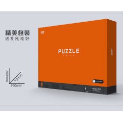 W52 non  MA THUẬT AN TOÀN bộ đồ chơi xếp lắp ráp ghép mô hình Creator PUZZLE DECRYPT BOX Sáng Tạo