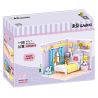WEKKI 506112 non  MÚT PHÒNG NGỦ MÈO bộ đồ chơi xếp lắp ráp ghép mô hình ONE ROOM KITTY'S BEDROOM 422 khối