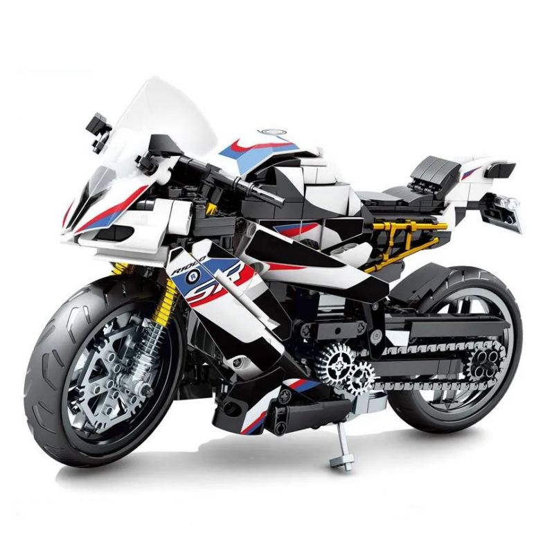 SEMBO 701812 non  BMWS1000TT bộ đồ chơi xếp lắp ráp ghép mô hình  BMW S1000TT Kỹ Thuật Công Nghệ Cao Mô Hình Phương Tiện 814 khối