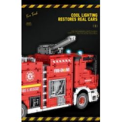 REOBRIX 22008 non  XE CỨU HỎA bộ đồ chơi xếp lắp ráp ghép mô hình  FIRE LADDER TRUCK Kỹ Thuật Công Nghệ Cao Mô Hình Phương Tiện 2888 khối