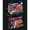 REOBRIX 22008 non  XE CỨU HỎA bộ đồ chơi xếp lắp ráp ghép mô hình  FIRE LADDER TRUCK Kỹ Thuật Công Nghệ Cao Mô Hình Phương Tiện 2888 khối