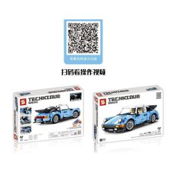 SHENG YUAN SY 8505 non  SỰ ĐIÊN RỒ VỀ CƠ KHÍ PORSCHE 911 1:14 tỷ lệ 1:14 bộ đồ chơi xếp lắp ráp ghép mô hình  Kỹ Thuật Công Nghệ Cao Mô Hình Phương Tiện 967 khối