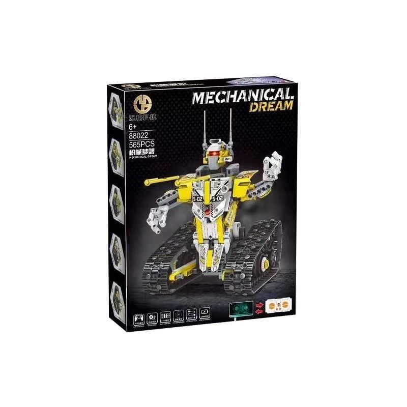 MANGE TECHNOLOGY 88022 non  GIẤC MƠ MÁY MÓC bộ đồ chơi xếp lắp ráp ghép mô hình 565 khối