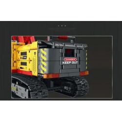 REOBRIX 22006 non  CẨU TRỤC BÁNH XÍCH bộ đồ chơi xếp lắp ráp ghép mô hình  CRAWLER CRANE Kỹ Thuật Công Nghệ Cao Mô Hình Phương Tiện 1322 khối