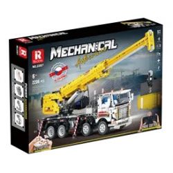 REOBRIX 22007 non  MÁY TRỤC bộ đồ chơi xếp lắp ráp ghép mô hình  MULTIPLE FUNCTION AUTOCRANE Kỹ Thuật Công Nghệ Cao Mô Hình Phương Tiện 2206 khối