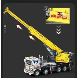 REOBRIX 22007 non  MÁY TRỤC bộ đồ chơi xếp lắp ráp ghép mô hình  MULTIPLE FUNCTION AUTOCRANE Kỹ Thuật Công Nghệ Cao Mô Hình Phương Tiện 2206 khối