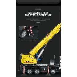 REOBRIX 22007 non  MÁY TRỤC bộ đồ chơi xếp lắp ráp ghép mô hình  MULTIPLE FUNCTION AUTOCRANE Kỹ Thuật Công Nghệ Cao Mô Hình Phương Tiện 2206 khối