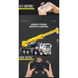 REOBRIX 22007 non  MÁY TRỤC bộ đồ chơi xếp lắp ráp ghép mô hình  MULTIPLE FUNCTION AUTOCRANE Kỹ Thuật Công Nghệ Cao Mô Hình Phương Tiện 2206 khối