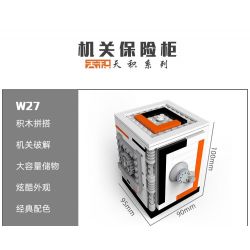 W27 non  HỘP GIẢI MÃ NỘI TẠNG THẾ HỆ THỨ 5 bộ đồ chơi xếp lắp ráp ghép mô hình Creator PUZZLE DECRYPT BOX Sáng Tạo