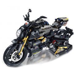 MANGE TECHNOLOGY 88017 non  DUCATI1260 tỷ lệ 1:12 bộ đồ chơi xếp lắp ráp ghép mô hình  Kỹ Thuật Công Nghệ Cao Mô Hình Phương Tiện 849 khối