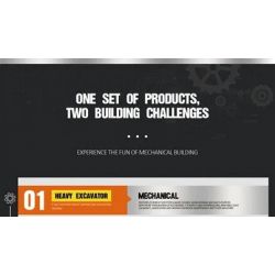 REOBRIX 22004 non  MÁY XÚC LẬT BOBCAT bộ đồ chơi xếp lắp ráp ghép mô hình  BOBCAT SKID STEER LOADER Kỹ Thuật Công Nghệ Cao Mô Hình Phương Tiện 1366 khối