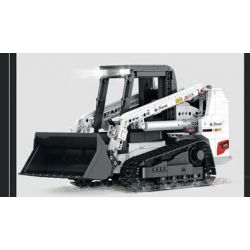 REOBRIX 22004 non  MÁY XÚC LẬT BOBCAT bộ đồ chơi xếp lắp ráp ghép mô hình  BOBCAT SKID STEER LOADER Kỹ Thuật Công Nghệ Cao Mô Hình Phương Tiện 1366 khối