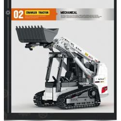 REOBRIX 22004 non  MÁY XÚC LẬT BOBCAT bộ đồ chơi xếp lắp ráp ghép mô hình  BOBCAT SKID STEER LOADER Kỹ Thuật Công Nghệ Cao Mô Hình Phương Tiện 1366 khối