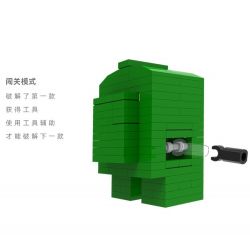 W26 non  HỘP GIẢI MÃ NGƯỜI SÓI KHÔNG GIAN bộ đồ chơi xếp lắp ráp ghép mô hình Creator PUZZLE Sáng Tạo