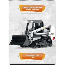 REOBRIX 22004 non  MÁY XÚC LẬT BOBCAT bộ đồ chơi xếp lắp ráp ghép mô hình  BOBCAT SKID STEER LOADER Kỹ Thuật Công Nghệ Cao Mô Hình Phương Tiện 1366 khối