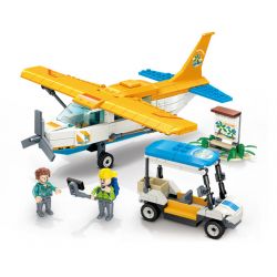 GUDI 10501 non  MÁY BAY NGẮM CẢNH YAKAI bộ đồ chơi xếp lắp ráp ghép mô hình City Thành Phố 347 khối